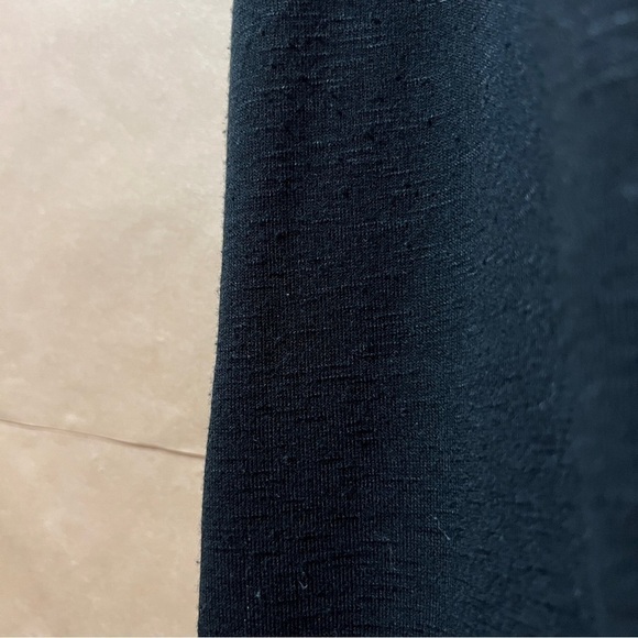 Paige | Sage Midi Tank Dress Stretch Knit Popover V-Neck Black Size XL - Picture 7 of 12